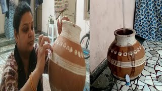 मिट्टी का मटका(घड़ा) ले आयी, हमारे यहां कैसे पानी भरते है, कैसे करते है screenshot 3