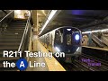 ⁴ᴷ⁶⁰ Brand New R211 Subway Cars Clearance / Signage Testing on the (A) Line
