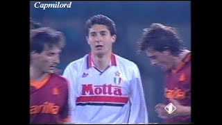 ROMA-Milan 2-0 Muzzi, Caniggia Andata Semifinale Coppa Italia 10-03-1993