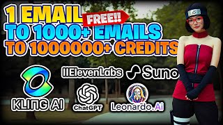FREE!! HOW TO GET 1,000+ EMAILS FOR 1,000,000+ FREE CREDITS WITH JUST ONE EMAIL!!