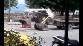 Crazy Bobcat Driver Loads In To Truck!!!!