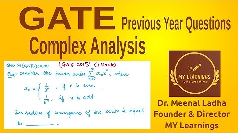 Complex Analysis, GATE 2015 Question (Q.ID.M(GATE)CA04)