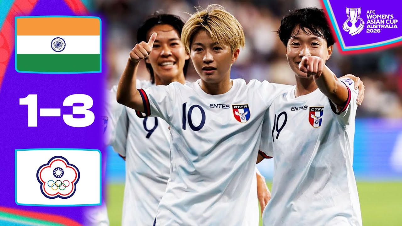 Chinese Taipei deny India’s miracle! | India - Chinese Taipei | Highlights AFC Women's Asian Cup™