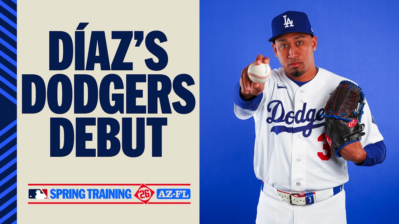 Edwin Díaz is SCORELESS in his DODGERS DEBUT! 🎺 | MLB Spring Training Highlights