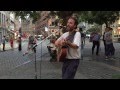 Rolling Stones, Paint it Black (Matt Rose cover) - Busking in the streets of Brussels