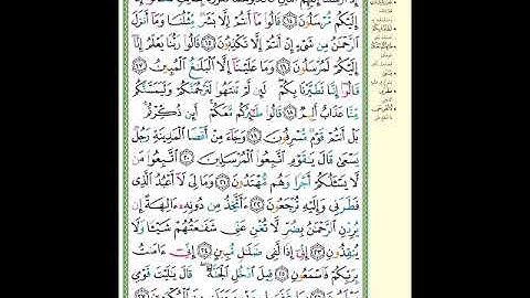 الصفحة (441) من المصحف الشريف ( سورة يس - مشروع حفظ القرآن الكريم )