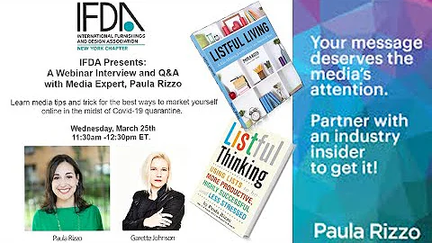 Interview with Paula Rizzo: How to Market Yourself...