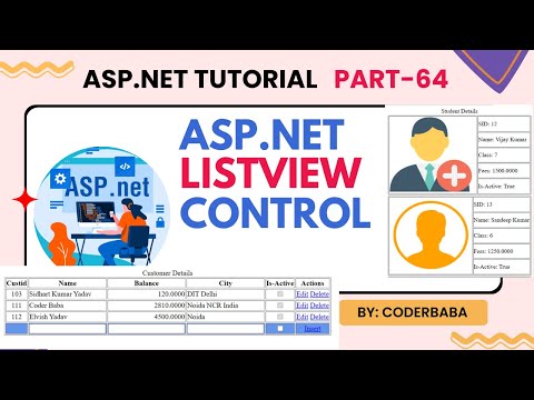 64 📚 ASP.NET ListView Control Demystified! 💡 Master Data Display and Management like a Pro! 🎯