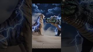 ये कोई जानवर नहीं है 😱 Sand Tiger vs Storm Crocodile | AI Fantasy Battle | Shorts