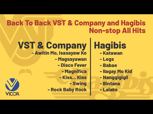 VST u0026 Company and Hagibis Non-stop All Hits Playlist class=