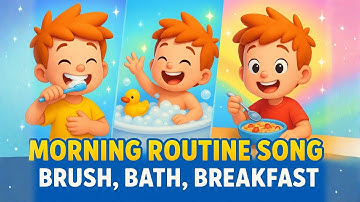 Brush, Bath, Breakfast! | Super Fun Morning Routine Song for Children
