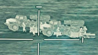 Grad Artillery Tanks Destroyed By Apache Helicopter M320 Chain Gun - AH-64D - DCS