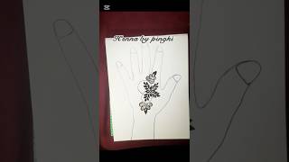 Easy backhand mehndi design| simple and big flower design| Easy henna design| #mehndi #viralreels