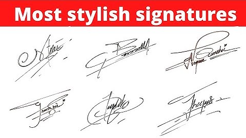How to design your own amazing signature