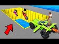 SHINCHAN AND FRANKLIN TRIED THE IMPOSSIBLE MULTI CROSS SPEED BOOSTER TUNNEL CHALLENGE GTA 5 GAMING 