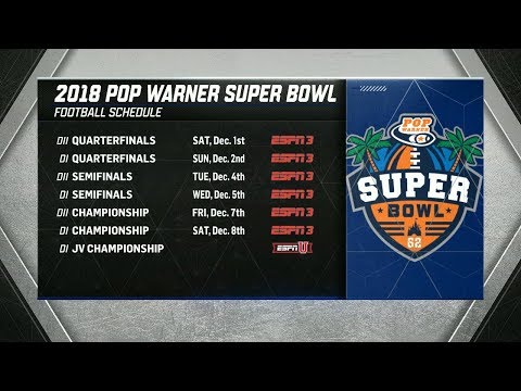 2018 Pop Warner Super Bowl Bracket Release Show