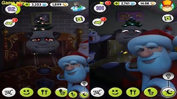 My Talking Tom Little VS large level 92 VS level 101 Gameplay