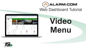 Alarm.com Website Tutorial - Video Menu