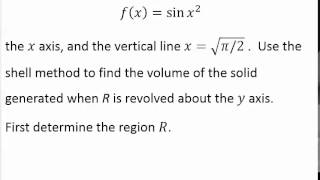 6.4 Volume Using the Shell Method