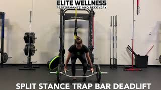 Split Stance Trap Bar Deadlift - Elite Wellness Performance