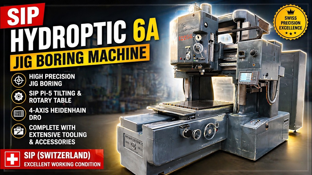 Sip Tooling SIP Hydroptic 6A Jig Boring Machine - with Complete Tooling Package, PI ...