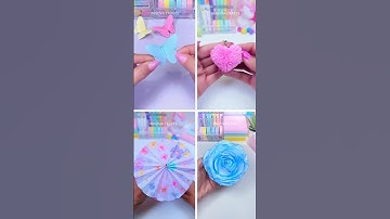 4 DIY Paper craft ideas #shorts #art #craft #papercraft #diy #miniature #love #innovacrafts