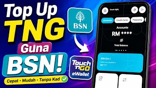 Cara Top Up Touch 'n Go eWallet Guna DuitNow Transfer Dari Akaun BSN Di myBSN Mobile