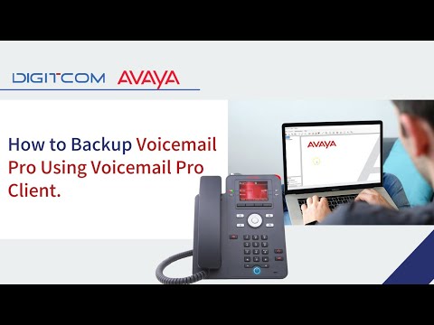 How to Backup Voicemail Pro Using Voicemail Pro Client