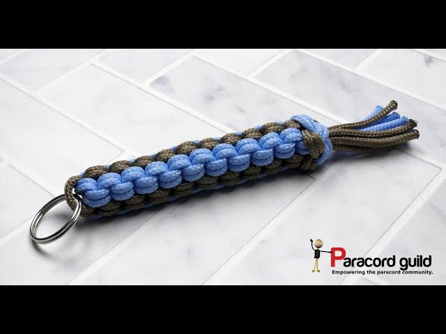 Knitting paracord- in the hand 