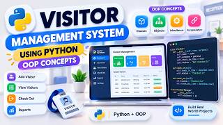 🏢 Visitor Management System Using Python OOP | Complete Project