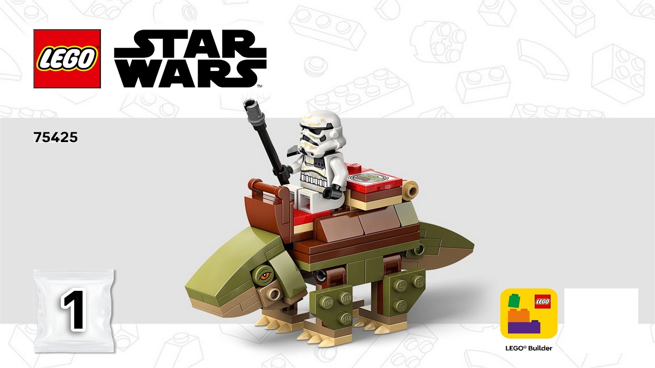 あび ベッド組み立て説明 🛸 LEGO instructions 🛸 Star Wars 🛸 SMART PLAY 🛸 75425 🛸 Mos