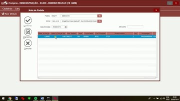 COMPRAS - LANÇAMENTO DE NOTA FISCAL DE COMPRA RELACIONADA A PEDIDO