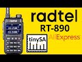 Radtel RT-890 prove strumentali TinySA e recensione in italiano con firmware originale di Aliexpress