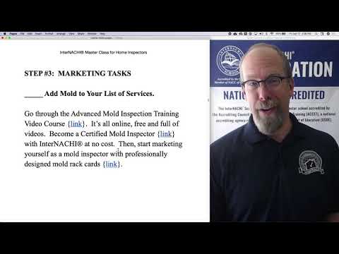 Master Class for Home Inspectors: Step 3, Add Mold to Your List