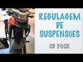 CB 500X - Como Regular as Suspensões
