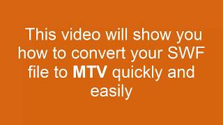How to Convert SWF to MTV screenshot 5