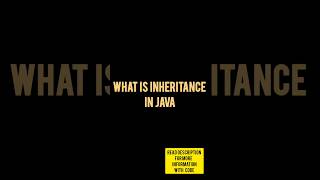 🔥 Java Inheritance in 1 Minutes! Real Example+Code#JavaInheritance#shorts #techtips #viral #trending