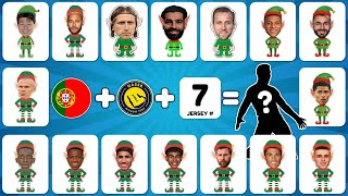 Can You Guess The Player By Song, Nationality, Club & Jersey Number🤔⁉️ | Ronaldo, Messi, Neymar