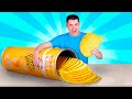 Giant DIY Foods Challenge / We Made Giant Pringle’s