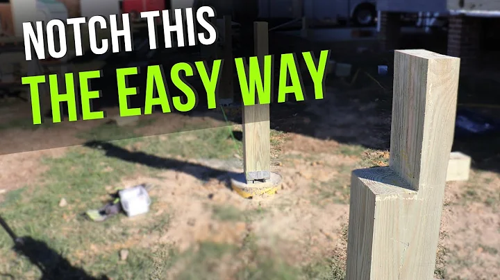 How to Notch a 6x6 Deck Post Like a PRO!