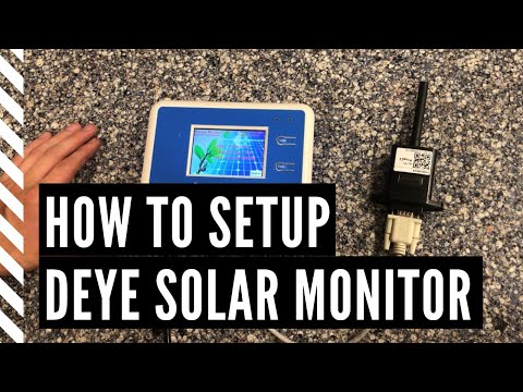 Instructions to connect a Deye Monitor to your WiFi