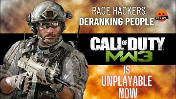 HACKERS DERANKING People !MW3 is Unplayable... 😭
