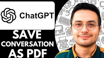 How To Save ChatGPT Conversation As PDF - 2025 (NEW METHOD)