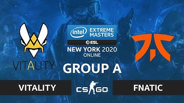 CS:GO - Vitality vs. fnatic [Vertigo] Map 2 - IEM New York 2020 - Group A - EU