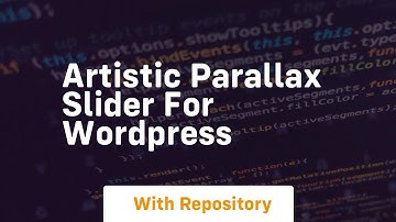 artistic parallax slider for wordpress