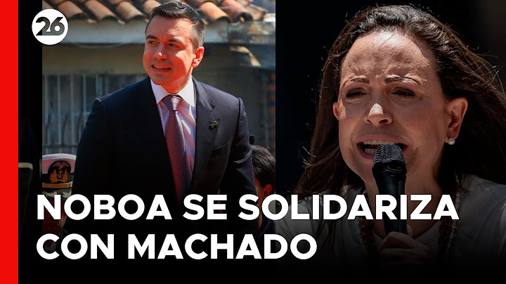 🚨 Ecuador condena el secuestro de Corina Machado