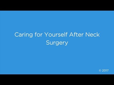गर्दन की सर्जरी के बाद खुद की देखभाल | मेमोरियल स्लोअन केटरिंग