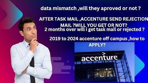 #@Accenture interview update/#Acceture rejection after task mail/#Task mail Accenture