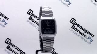 часы casio illuminator aq 230a 1d aq 230a 1dvef круговой обзор от presidentwatches ru