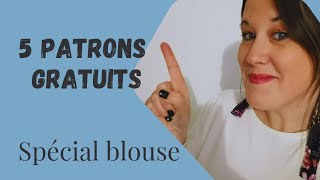 5 Patrons Gratuits, Spécial Blouse Femme